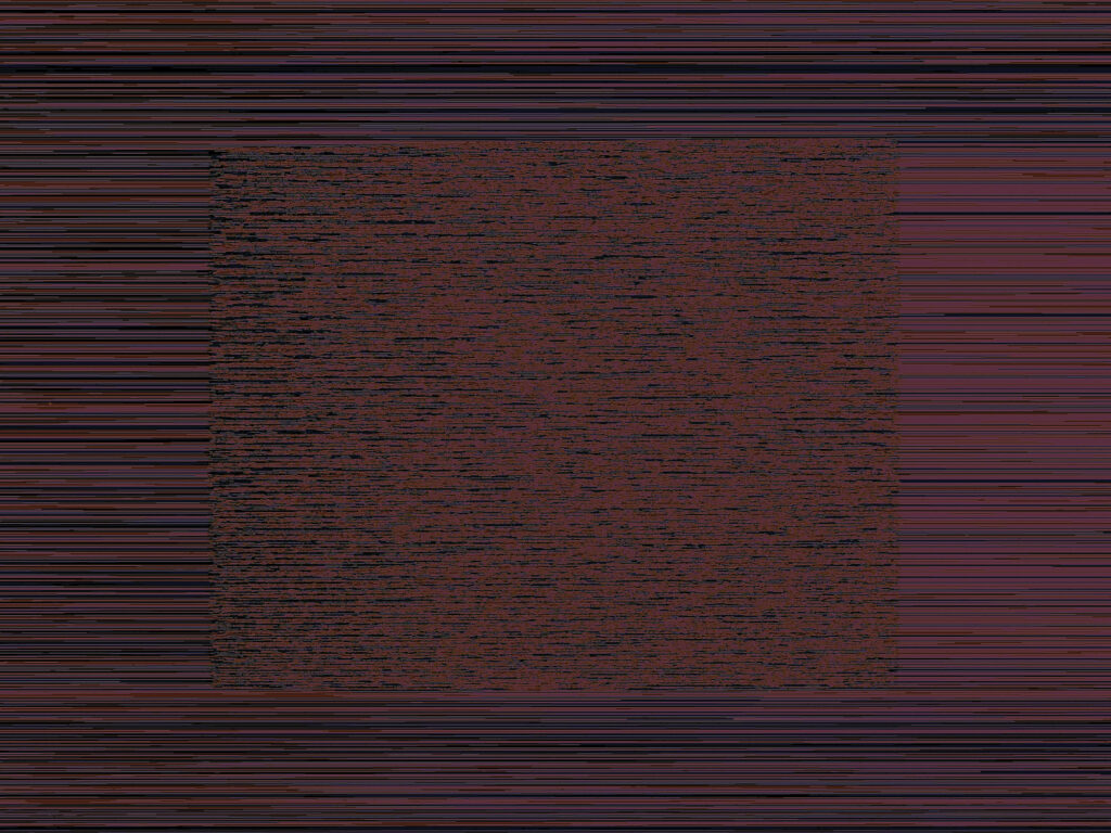 In meiner Arbeit 4'04'' setze ich mich mit der Grenze zwischen technischer Präzision und Wahrnehmung auseinander. Mich interessiert, wie sehr unsere Sehgewohnheiten durch Technik geprägt sind – und was passiert, wenn diese Technik aus dem Ruder läuft.

Ich habe eine digitale Kamera durch sogenanntes Circuit Bending modifiziert. Dabei wurden interne Verbindungen verändert, die das Bildsignal zum Sensor leiten. Die Kamera produziert nun Störungen, Glitches und Farbverfälschungen – sie funktioniert nicht mehr „korrekt“, sondern zeigt ein manipuliertes, fehlerhaftes Bild.

Um diesen Effekt bewusst sichtbar zu machen, habe ich klassische Werkzeuge der fotografischen Kalibrierung inszeniert: Graukarten, Color Checker, Weißkarten und Siemenssterne. Diese Systeme, die normalerweise für Objektivität und Farbkonsistenz stehen, verlieren durch die Störungen ihre Funktion. Farben kippen, Muster zerfallen – das Bild wird unbrauchbar im technischen Sinn, aber dadurch auch neu interpretierbar.

Ergänzend habe ich ein Video erstellt, in dem sich die Kamera selbst filmt, während sie auf einen Bildschirm gerichtet ist. Überlagert wird das Bild von Auszügen aus ihrer eigenen Bedienungsanleitung. Die Kamera wird so zum Subjekt: Sie beobachtet sich selbst, erzeugt ein endloses Feedback – und beginnt, sich und ihre Regeln zu hinterfragen.