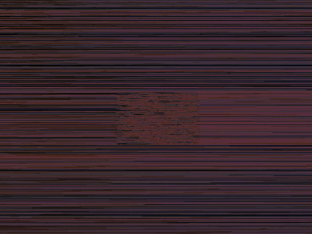 In meiner Arbeit 4'04'' setze ich mich mit der Grenze zwischen technischer Präzision und Wahrnehmung auseinander. Mich interessiert, wie sehr unsere Sehgewohnheiten durch Technik geprägt sind – und was passiert, wenn diese Technik aus dem Ruder läuft.

Ich habe eine digitale Kamera durch sogenanntes Circuit Bending modifiziert. Dabei wurden interne Verbindungen verändert, die das Bildsignal zum Sensor leiten. Die Kamera produziert nun Störungen, Glitches und Farbverfälschungen – sie funktioniert nicht mehr „korrekt“, sondern zeigt ein manipuliertes, fehlerhaftes Bild.

Um diesen Effekt bewusst sichtbar zu machen, habe ich klassische Werkzeuge der fotografischen Kalibrierung inszeniert: Graukarten, Color Checker, Weißkarten und Siemenssterne. Diese Systeme, die normalerweise für Objektivität und Farbkonsistenz stehen, verlieren durch die Störungen ihre Funktion. Farben kippen, Muster zerfallen – das Bild wird unbrauchbar im technischen Sinn, aber dadurch auch neu interpretierbar.

Ergänzend habe ich ein Video erstellt, in dem sich die Kamera selbst filmt, während sie auf einen Bildschirm gerichtet ist. Überlagert wird das Bild von Auszügen aus ihrer eigenen Bedienungsanleitung. Die Kamera wird so zum Subjekt: Sie beobachtet sich selbst, erzeugt ein endloses Feedback – und beginnt, sich und ihre Regeln zu hinterfragen.